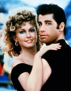 Olivia Newton John and John Travolta in 1978  movie " Grease"